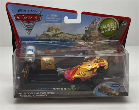 Disney Pixar Cars 2 Pit Stop Launchers Lewis Hamilton New In