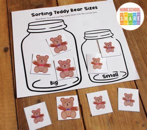 Free Printable Teddy Bear Activities for Preschool - Homeschool Share