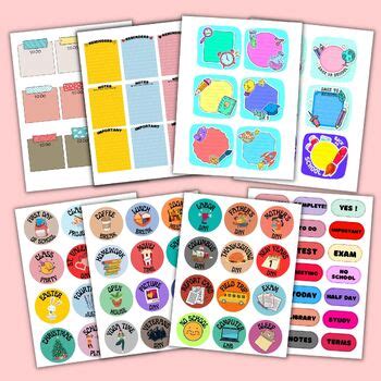 +1500 Teacher Digital & printable Stickers ,Digital Planner Stickers ...