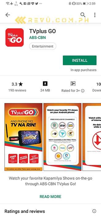 Abs Cbn Tvplus Go Review Data Free Tv On Your Phone Or Tablet Rev