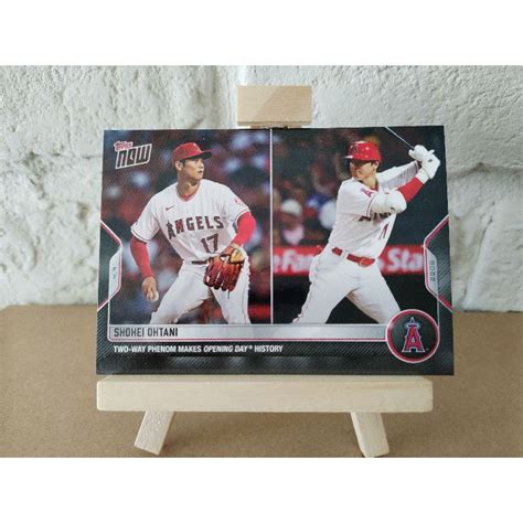 2022 Topps Now Shohei Ohtani 大谷翔平 48 開幕日創紀錄 棒球卡 球員卡 蝦皮購物