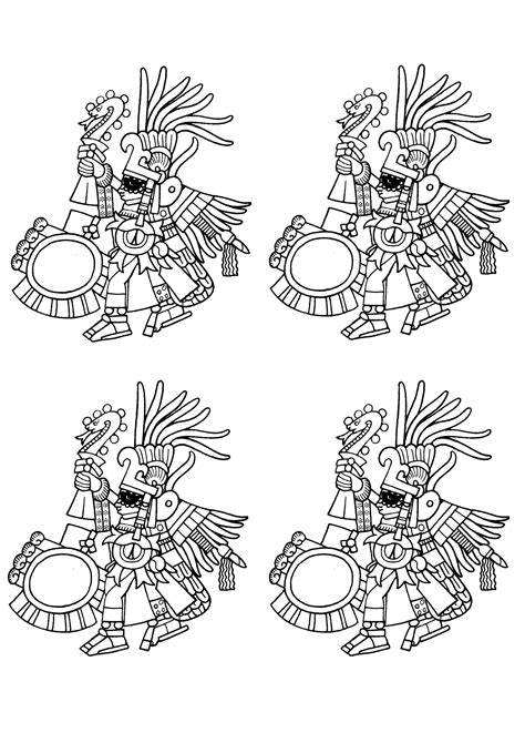 Desenhos Incas Maias E Astecas - Desenhos simples para colorir de Maias, astecas e incas para imprimir e ...