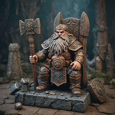 STL file dwarf king resting 🤴 ・3D printable model to download・Cults