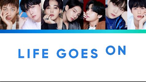 Bts Life Goes On Lyrics 방탄소년단 Life Goes On Color Coded Lyrics