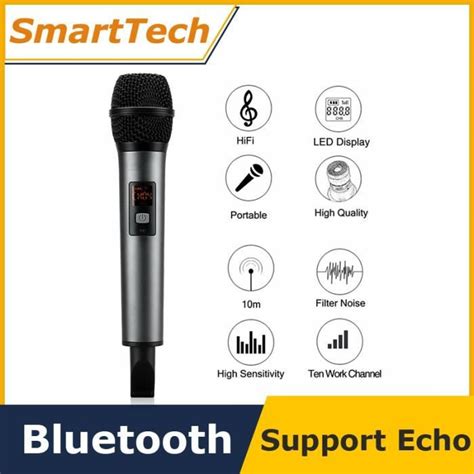 A Microphone Sans Fil Bluetooth K V Uhf Avec R Cepteur Pour La