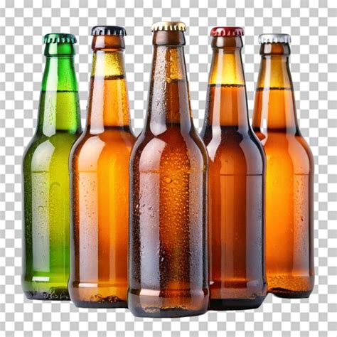 Garrafa De Cerveja Isolada Sobre Um Fundo Transparente Psd Premium