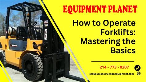 How To Operate Forklifts Mastering The Basics Youtube