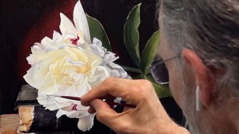 Oil Painting Demo Peony By Michael Lynn Adams Oil Painting Demos