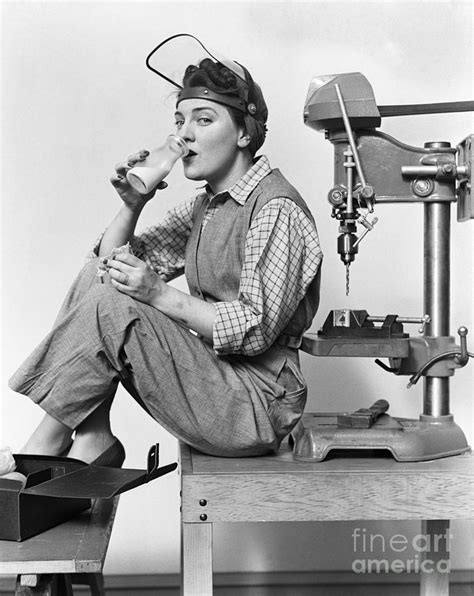 Woman On Lunch Break C 1940s Photograph By H Armstrong Roberts Classicstock Fine Art America