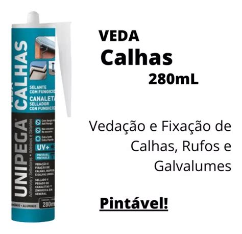 Veda Calha Selante Vedação Fixação Rufos Galvalumes Pintável MercadoLivre