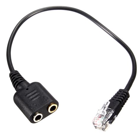 2 X 3.5mm to RJ9 Jack Adapter Convertor For PC Headset to Telephones Using Cable | Walmart Canada