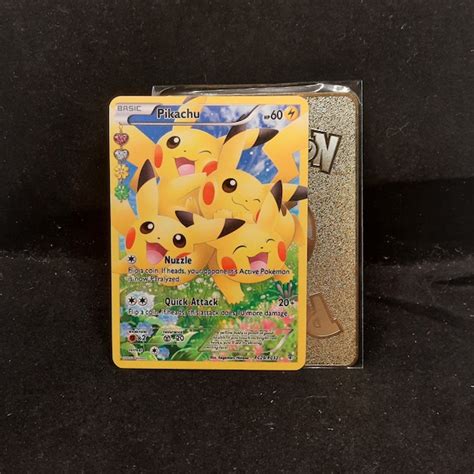 Pikachu Full Art Card - Etsy