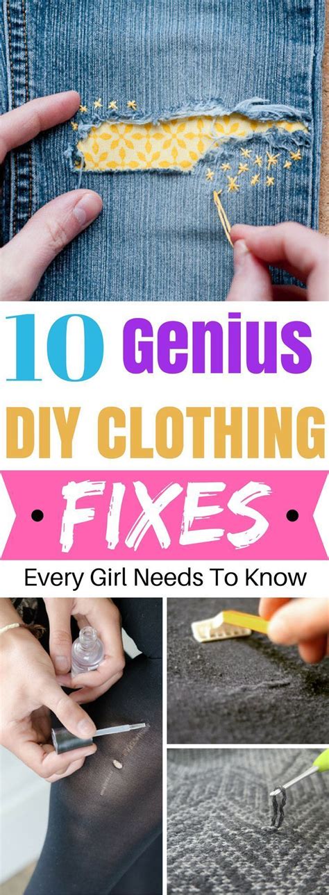 10 Brilliant Diy Clothing Fixes That Every Girl Should Know Beginner