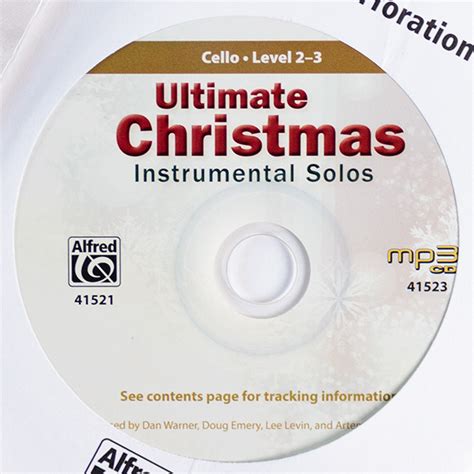 Ultimate Christmas Instrumental Solos Cello Level 2 3 Cellowinkel