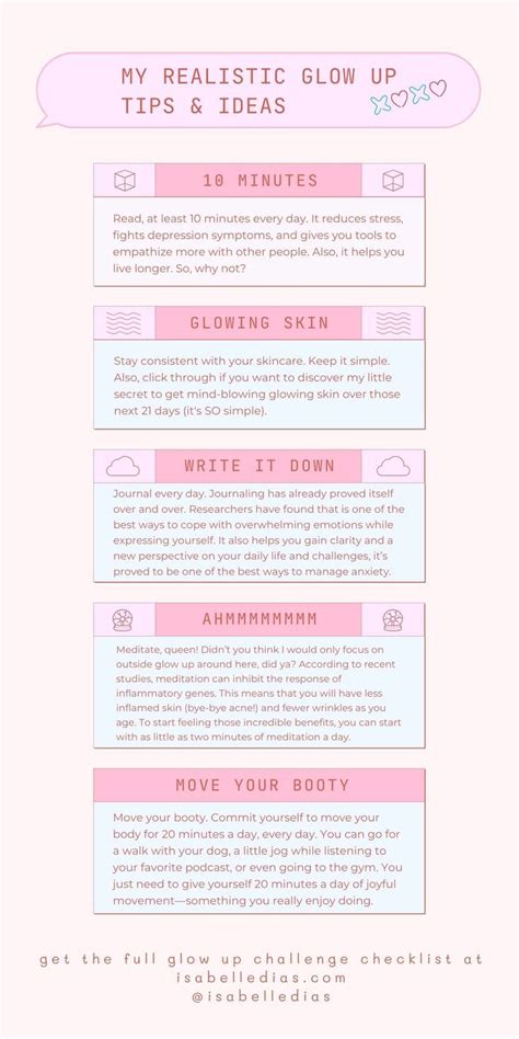 My 6 Step Realistic Glow Up Checklist Artofit