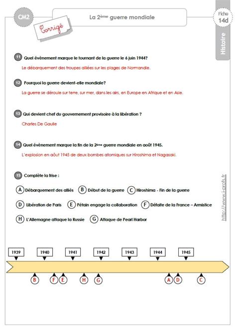 Seconde Guerre Mondiale Eme Controle