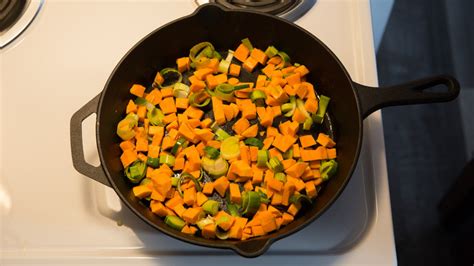 Sweet Potato Leeks And Greens Frittata Recipe