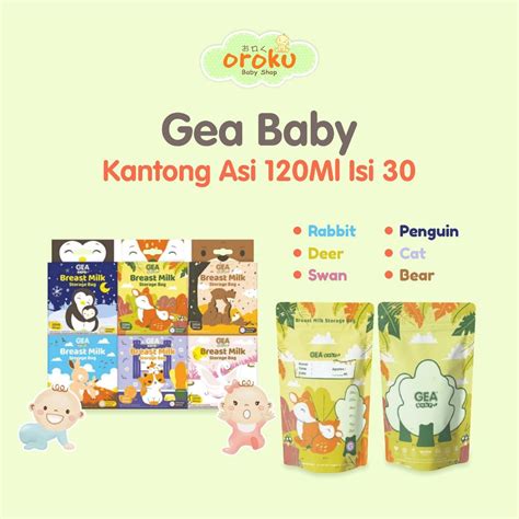 Jual GEA BABY KANTONG ASI 120ML ISI 30 KANTONG ASI Shopee Indonesia