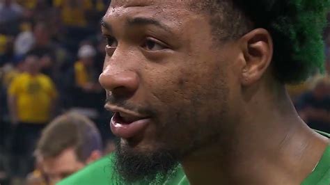 Marcus Smart Motivates The Celtics In Game 1 Of The Nba Finals Youtube