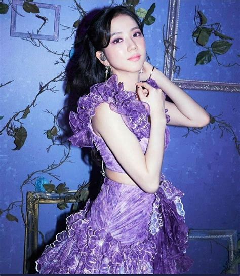 Jisoo The Show Blackpink Purple Dress Aesthetic Blackpink Fashion