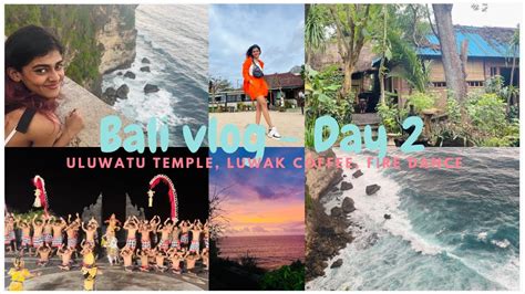 Bali Vlog Day 2 Uluwatu Beach Luwak Coffee Fire Dance About