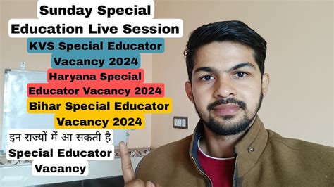 Special Educator Vacancy Update Different State Special Educator