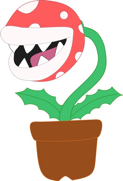 Finished Making A Pic Of The Piranha Plant Cartoon Clipart Full