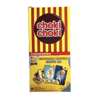 Jual Choki Choki Chococashew Kompetisi Upin Ipin GT 1box 20pcs Coklat