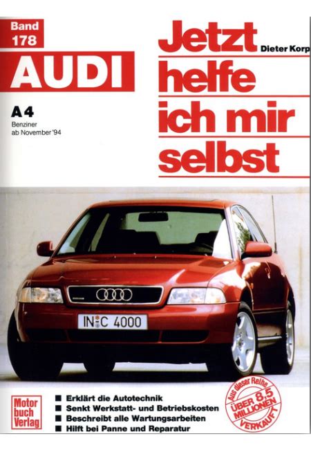 Audi A4 B5 Benziner Inkl Quattro 1994 2001 Reparaturanleitung Jetzt