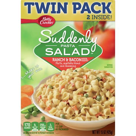 Betty Crocker Suddenly Pasta Salad Ranch Bacon Oz Walmart