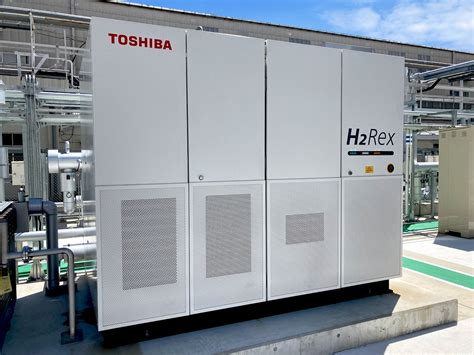 Toshiba S Pure Hydrogen Fuel Cell System H Rex Starts Operation At