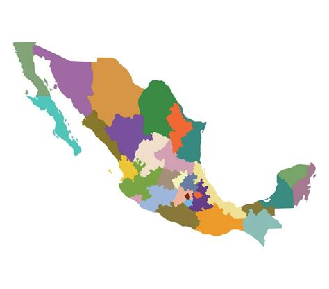 Mapa 4 Regiones De México Ejemplos Formatos【 2024