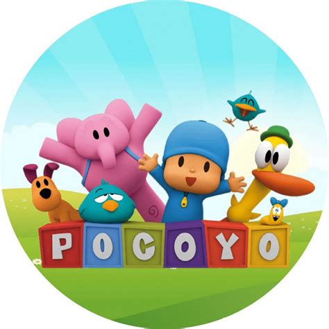 Painel Redondo Tecido Sublimado D Pocoyo Frd Felicit