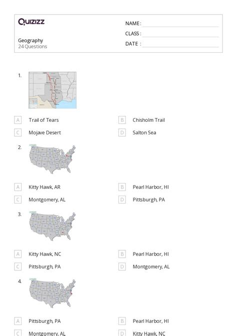 50 Geography Worksheets For 5th Grade On Quizizz Free And Printable