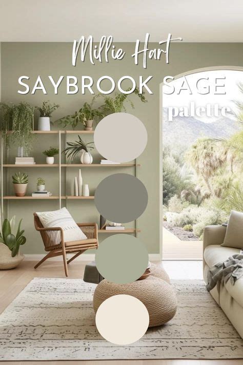 Saybrook Sage Benjamin Moore Paint Palette Warm Neutral Interior Pain