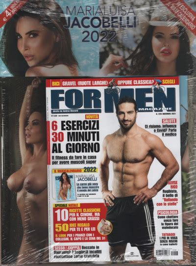 For Men Magazine Mensile N Dicembre Calendario