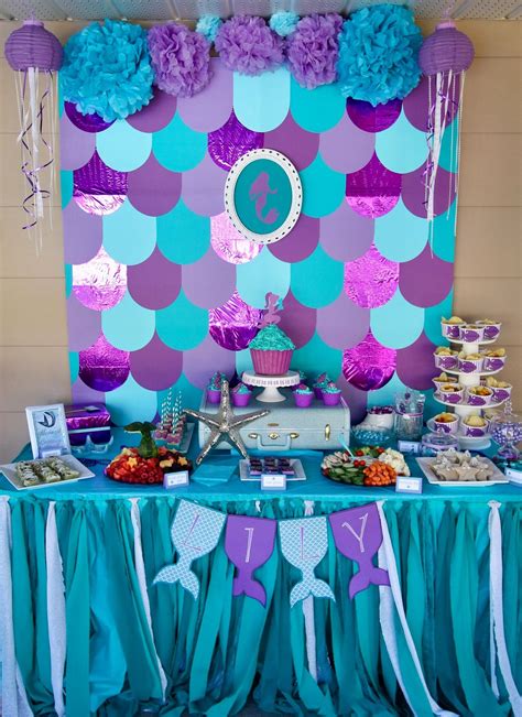 Best 23 Mermaid Birthday Decorations - Home, Family, Style and Art Ideas