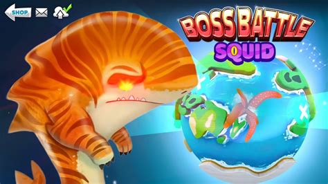 GIANT STRONGER TIGER SHARK VS COLOSSAL SQUID BOSS Hungry Shark World