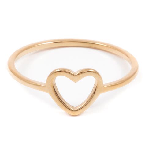 heart ring gold hey happiness