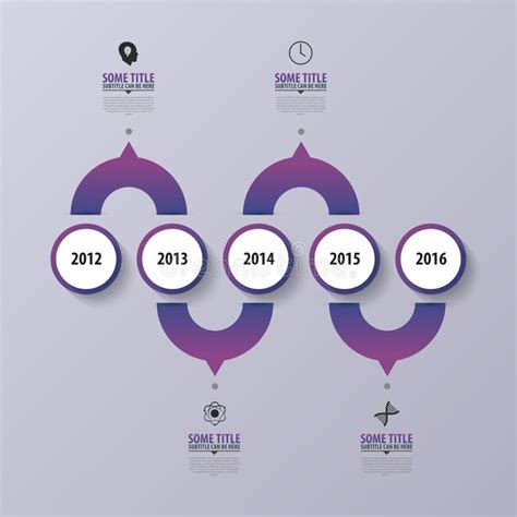 Purple Infographics Business Vector Elements Bars And Graphs Stock