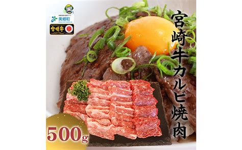 宮崎牛 カルビ 焼肉 500g 宮崎県美郷町 セゾンのふるさと納税