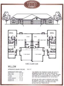 Delightful Duplex Mobile Home Floor Plans Bedroom Duplex Floor Plans ...