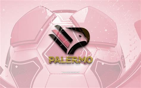 Scarica Logo Lucido Del Palermo Fc K Sfondo Di Calcio Viola Serie B