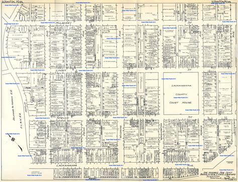 City of Scranton, PA, Maps: 1898, 1918, 1929