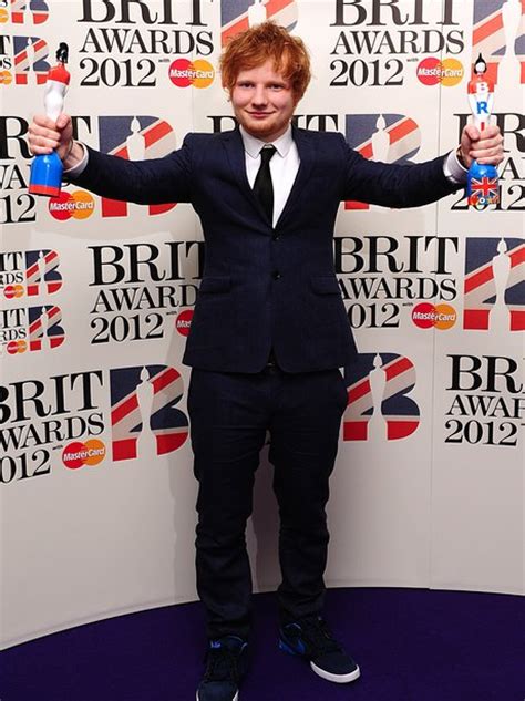 ...Ed Sheeran Winning British Breakthrough At BRIT Awards 2012 - BRITs ...