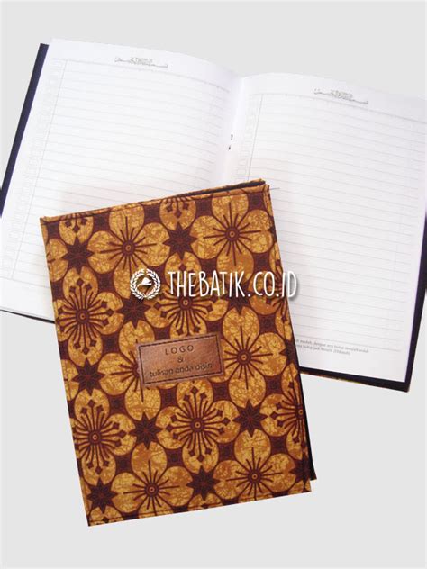 Jual Buku Tulis Motif Batik Untuk Souvenir Seminar Kit Unik Custom