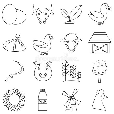 Goat Icons Set Isometric Style Stock Vector Illustration Of Horn