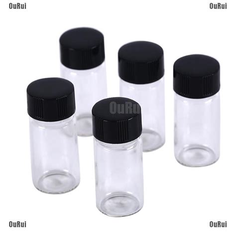 Lk Pcs Ml Small Cute Lab Glass Vials Bottles Clear Containers With