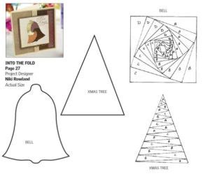 Iris Folding Christmas Cards Templates