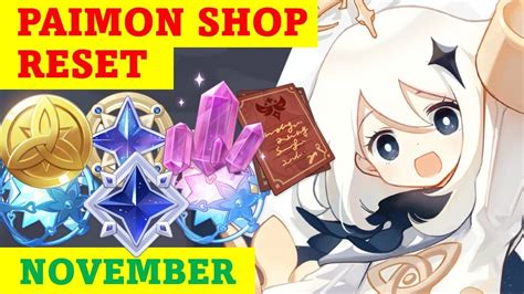 Paimon S Bargain Shop Reset November Genshin Impact Youtube